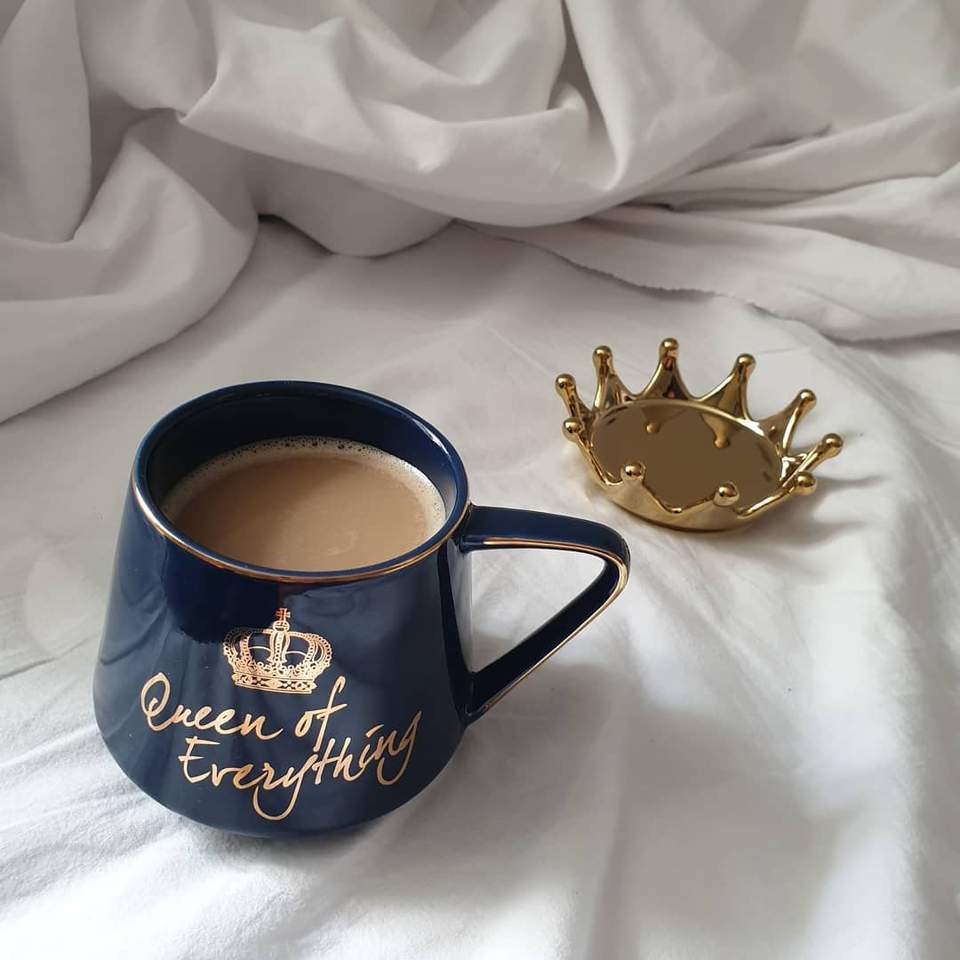 Coffee Tea Mug Cup Queen of Everything Ceramic Printed Gift for Loved Ones Funky Designer Mug Microwave Safe - Random