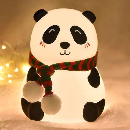 Cute Panda Silicon Night Lamp 7 Colour Changing Light