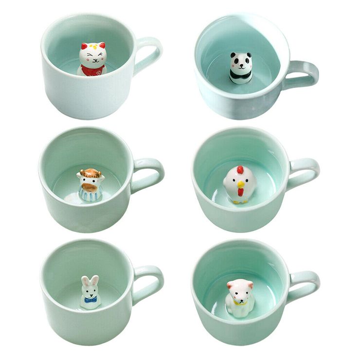 Cute 3D Panda Inside Coffee & Tea  Mug For Tea and Coffee Lovers, Cute Cartoon Animal Mug