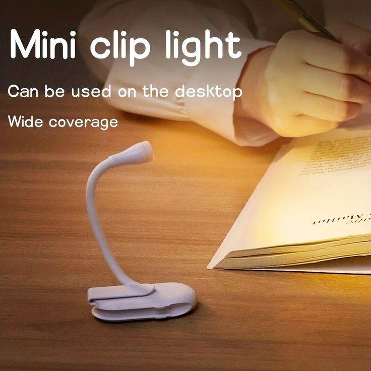 Rechargeable LED Clip-On Book Light - Perfect for Bedtime Reading and Study, Gifts for Book Lovers, 3 Color Temperatures, Stepless Dimming