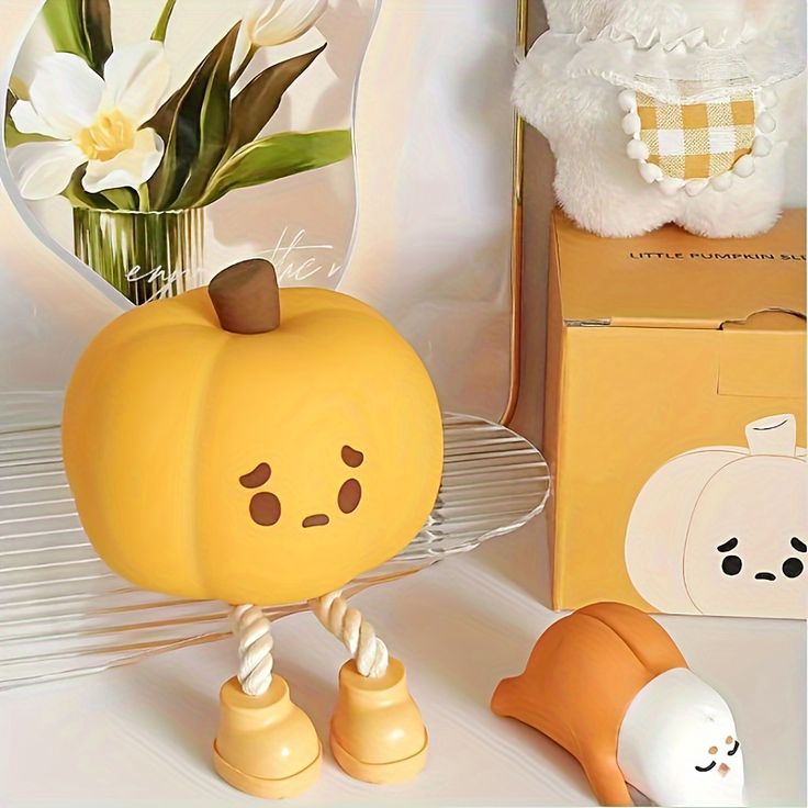 Pumpkin Night Light, 3 Level Dimmable LED Nursery Nightlight