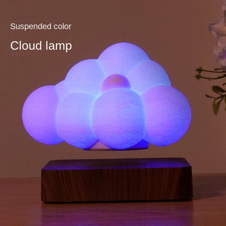 Floating Cloud Lamp Magnetic Levitating Lamp Cloud Night Light Table Lamp 360 Degree Automatic Rotating with 3 Modes Lighting for Office Bedroom Home Decor etc.