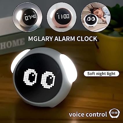 Emoji Alarm Digital Clock Night Light Lamp