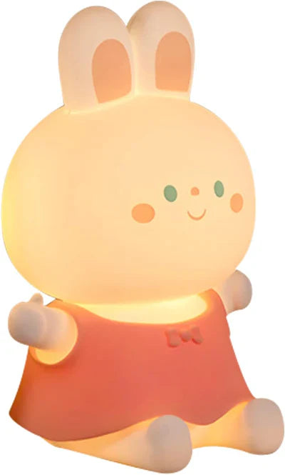 USB Rechargable Rabbit Night Light Lamp for Kids Bedroom, Birthday Gifts, Home Decor, Return gifts etc.