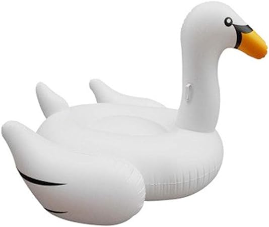 Swan pool inflatables boat,Water inflatable little swan floating row pvc blowing white swan floating bed for pool in hot summers.