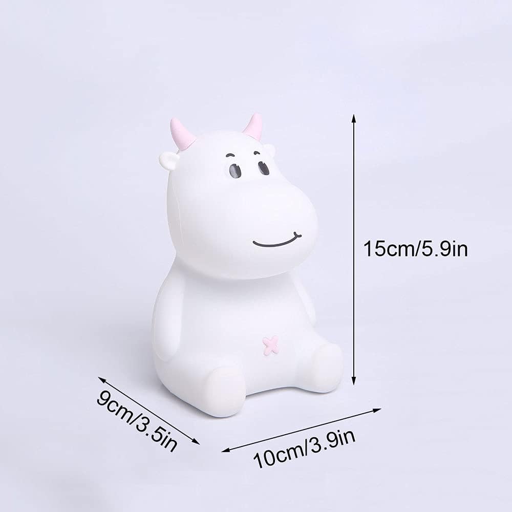 Cow LED Night Lamp Silicon Bedside Table Lamps