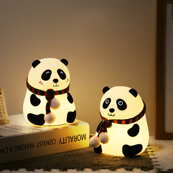 Cute Panda Silicon Night Lamp 7 Colour Changing Light