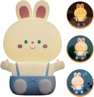 USB Rechargable Rabbit Night Light Lamp for Kids Bedroom, Birthday Gifts, Home Decor, Return gifts etc.