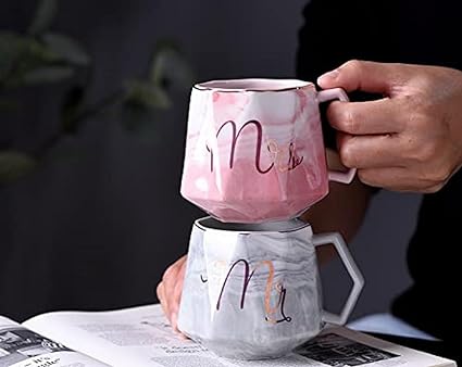 Mr. and Mrs. Ceramic Coffee Mugs Set of 2 , Coffee Mug, Birthday Gift, Couple Gifts, Anniversary Gift for Couple Special, Wedding Gift for Couples, etc.