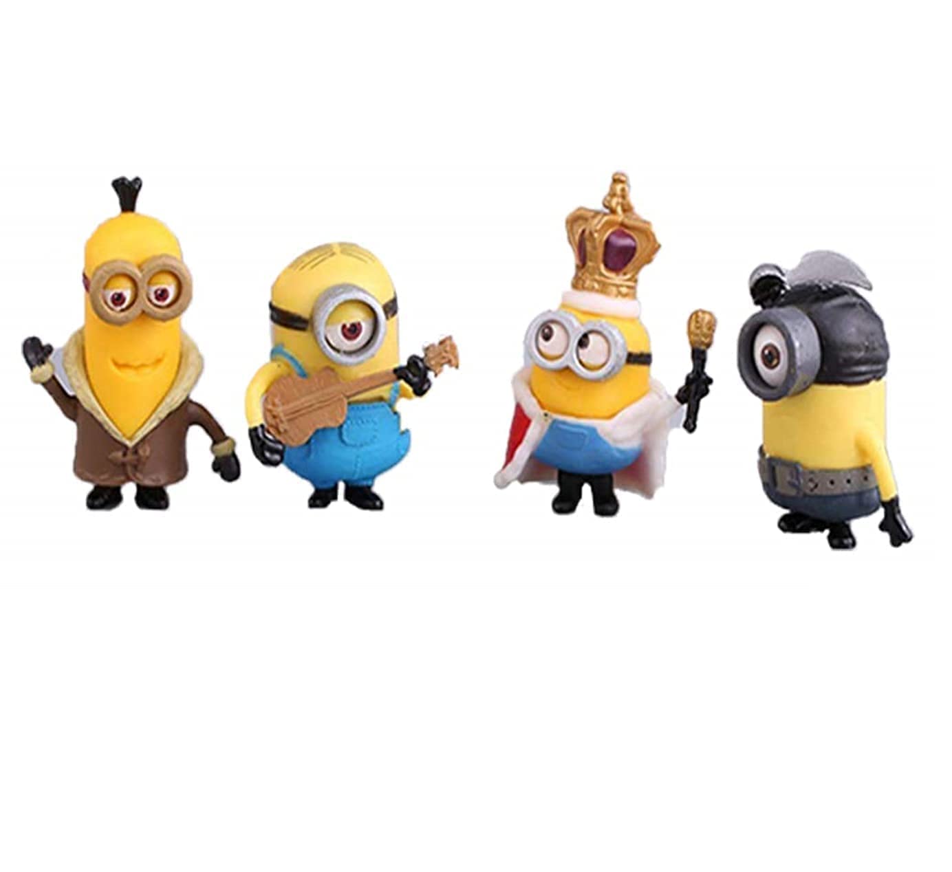 Little Minions Cartoon Action Mini Figures Action Figure Limited Edition for Car Dashboard, Decoration, Cake, Office Desk & Study Table (Pack of 10)