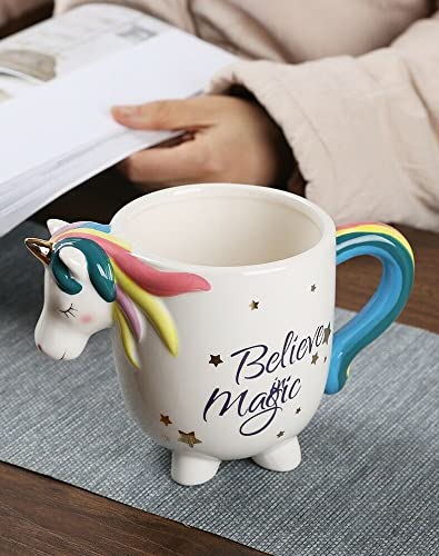 3D Unicorn Ceramic Coffee Mug (450 ml)