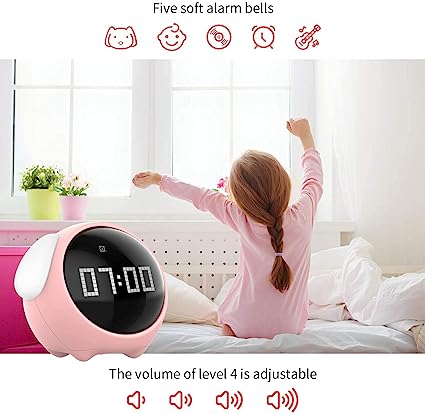 Emoji Alarm Digital Clock Night Light Lamp