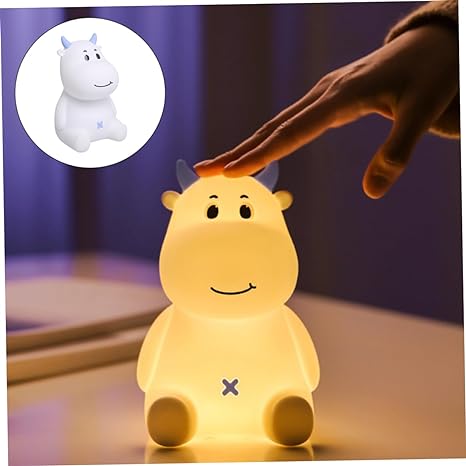 Cow LED Night Lamp Silicon Bedside Table Lamps