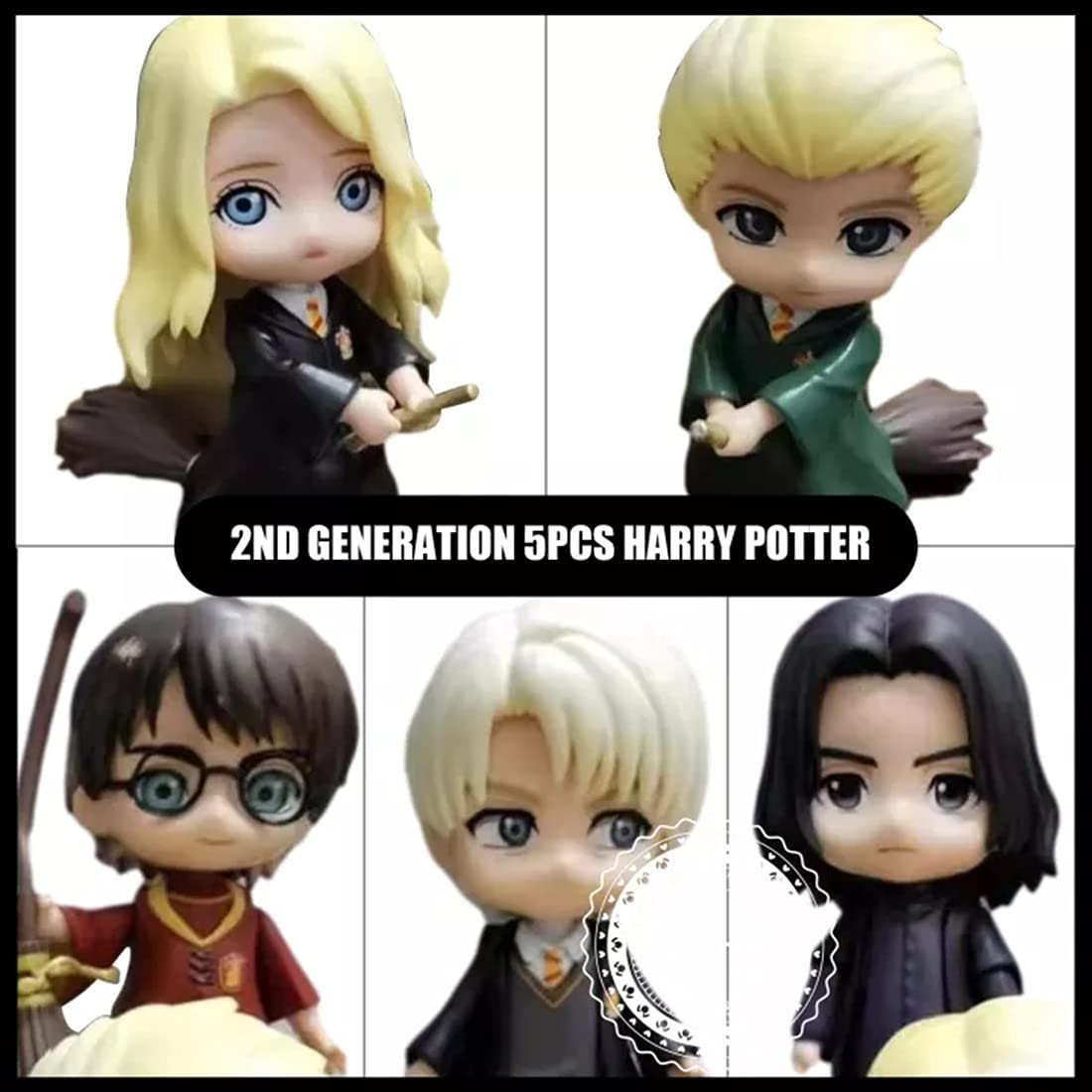 Harry Potter Action Figure Toys for Kids, Kids Toys, Toys for Girls, Toys for Boys, Action Figures, Miniature Toys, Birthday Gift, Collectible Figurine (Pack of 5)