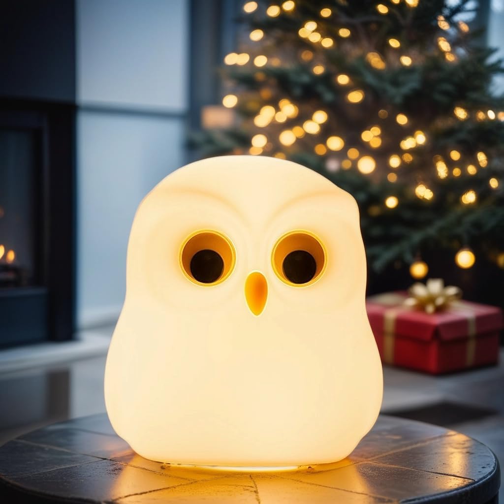 Cute Owl Kids Night Light Lamp