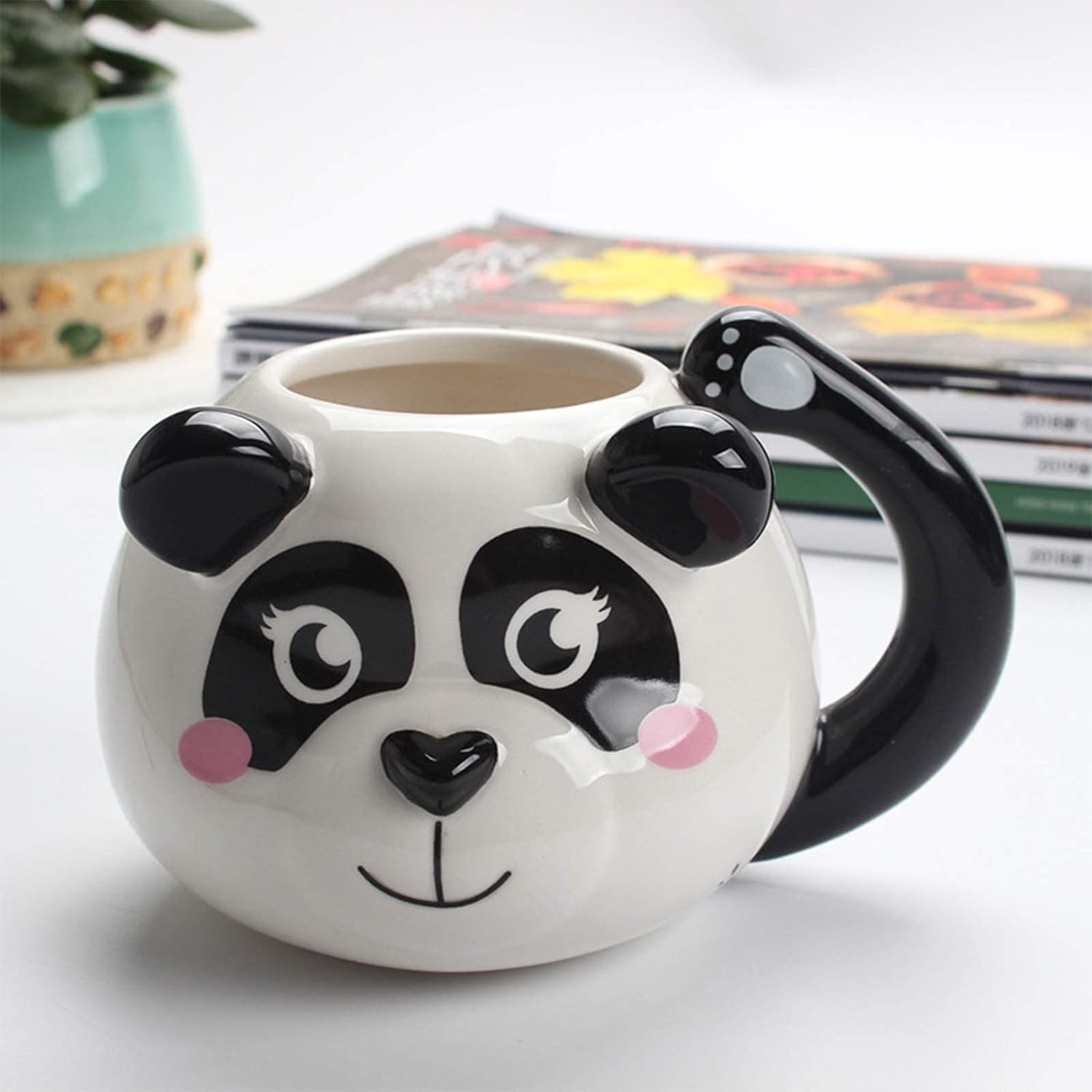 Panda Cute Face Coffee Mug, Ceramic Coffee Mug, Coffee Lover Gift Mugs , Panda Lover Mug, Lovely Gifts For Kids Girls& Boys etc.