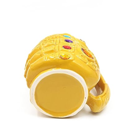 Ceramic 3D Thanos Diamond Coffee Mug Gift for Boys and Girls, 450ml Capacity.