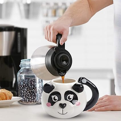 Panda Cute Face Coffee Mug, Ceramic Coffee Mug, Coffee Lover Gift Mugs , Panda Lover Mug, Lovely Gifts For Kids Girls& Boys etc.