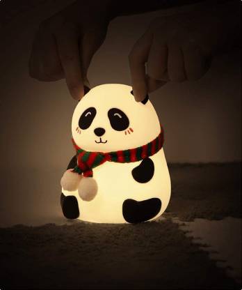 Cute Panda Silicon Night Lamp 7 Colour Changing Light