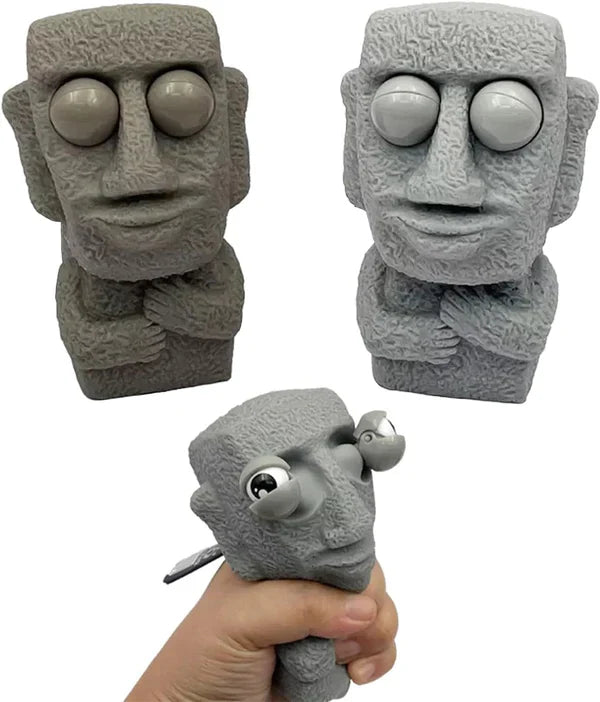 Featuring a Simulation Design, are Ideal Stress Relief and Anxiety Sensory  Eye Popping Rock Man Toy for Anxiety Stress Relief Lovers.