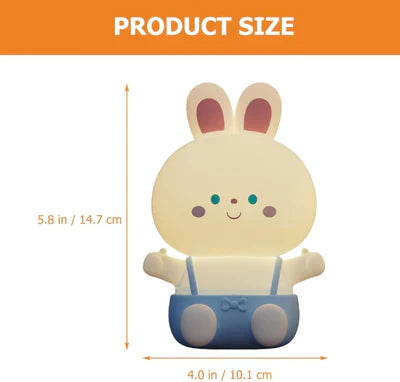 USB Rechargable Rabbit Night Light Lamp for Kids Bedroom, Birthday Gifts, Home Decor, Return gifts etc.