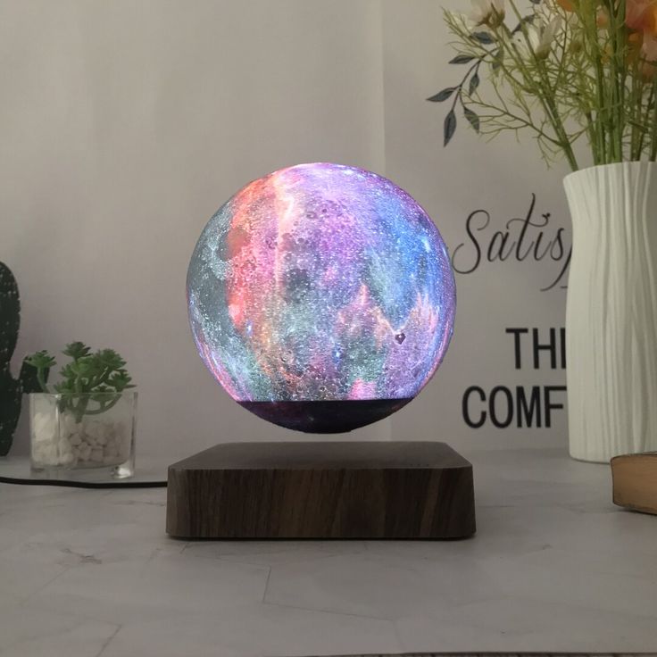 Smart Galaxy Multicolor Levitating Universe Moon Floating 3D Desk Lamp