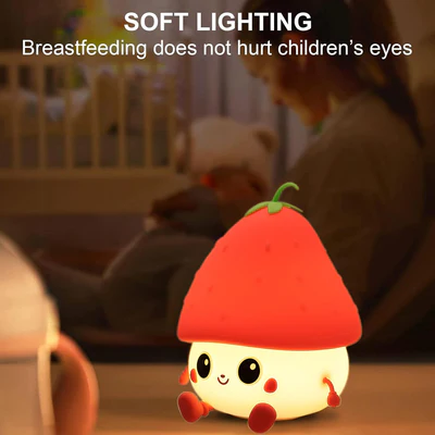 Kawaii Strawberry Mini Night Light