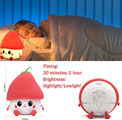 Kawaii Strawberry Mini Night Light