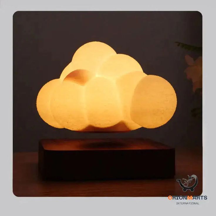 Floating Cloud Lamp Magnetic Levitating Lamp Cloud Night Light Table Lamp 360 Degree Automatic Rotating with 3 Modes Lighting for Office Bedroom Home Decor etc.