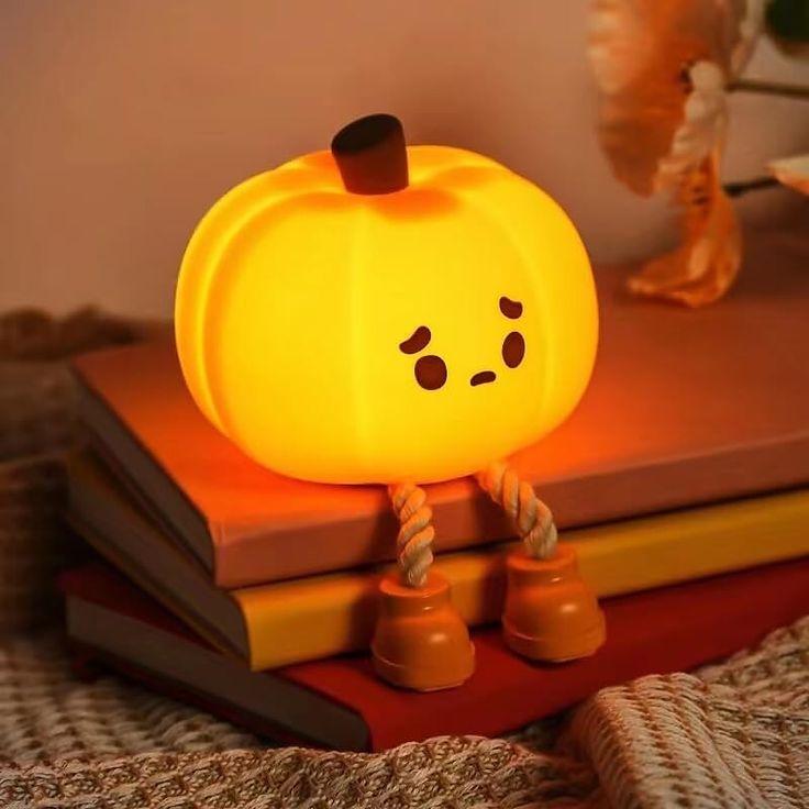 Pumpkin Night Light, 3 Level Dimmable LED Nursery Nightlight