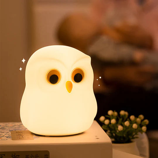 Cute Owl Kids Night Light Lamp