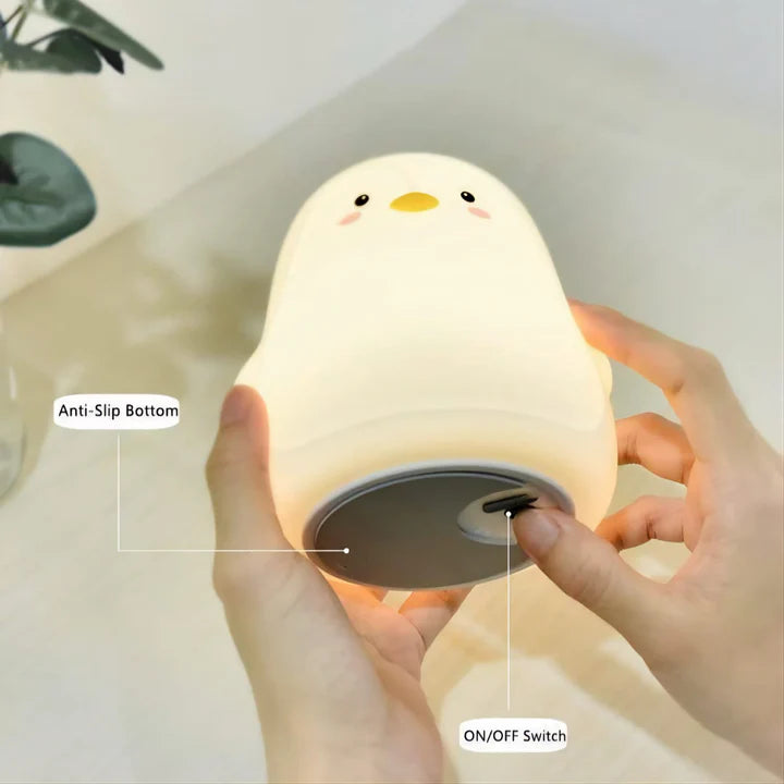 Penguin Night Light Led Cute Cartoon Silicone lamp