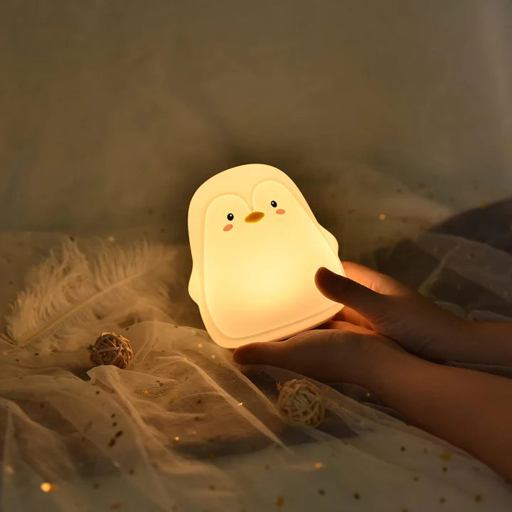 Penguin Night Light Led Cute Cartoon Silicone lamp