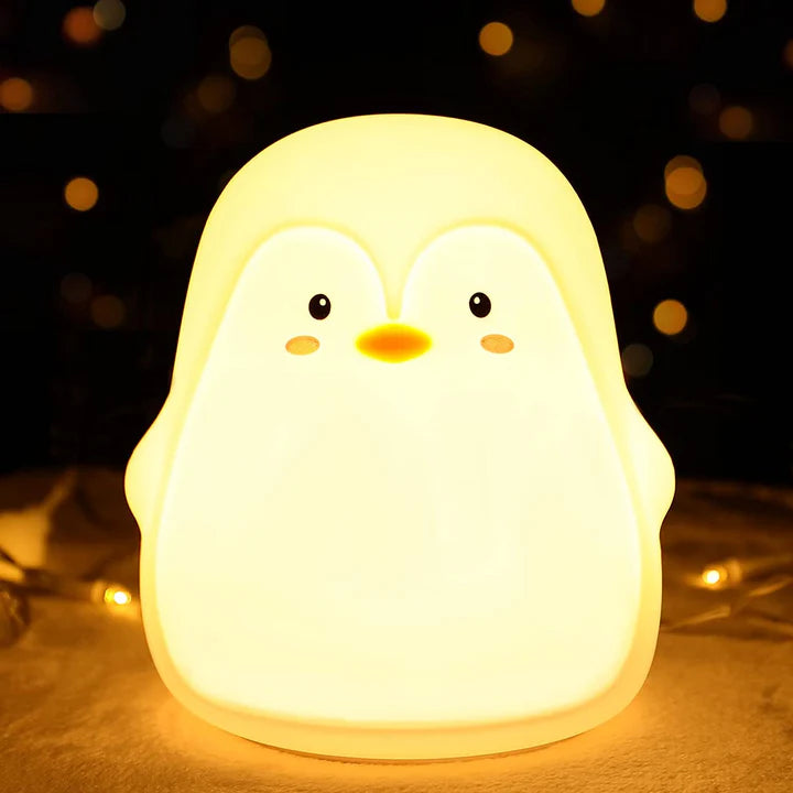 Penguin Night Light Led Cute Cartoon Silicone lamp