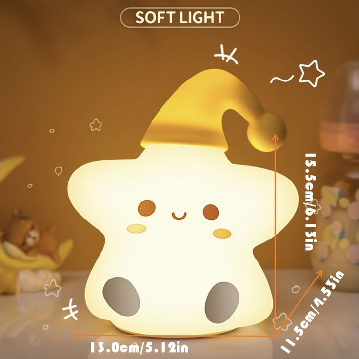 Creative Star Night Light Cartoon Soft Lamp