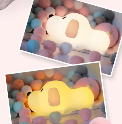 Cute Puppy Soft Silicone Baby Nursery Lamp