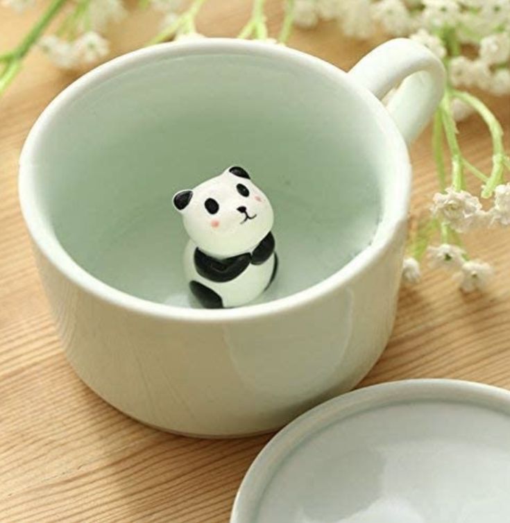 Cute 3D Panda Inside Coffee & Tea  Mug For Tea and Coffee Lovers, Cute Cartoon Animal Mug