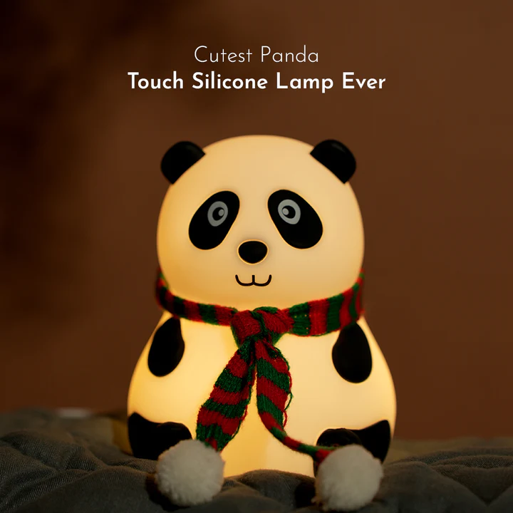 Cute Panda Silicon Night Lamp 7 Colour Changing Light