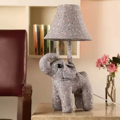 Elephant Soft ToyTable Lamp  (54 cm, Grey)