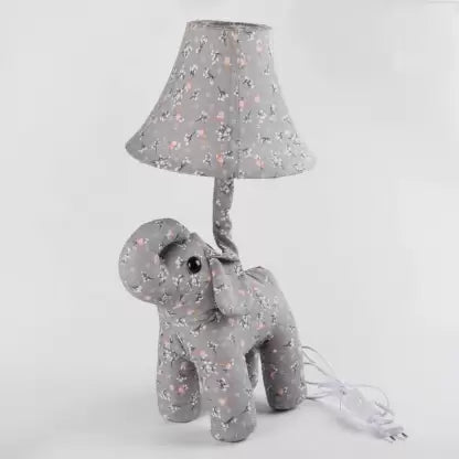 Elephant Soft ToyTable Lamp  (54 cm, Grey)