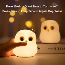 Cute Owl Kids Night Light Lamp